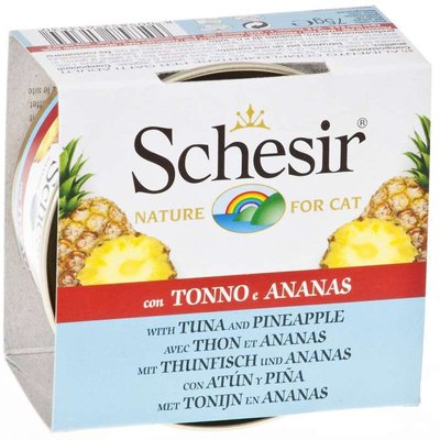Schesir Tuna & Pineapple - Консервированный корм с тунцом и ананасом для взрослых котов 613530 фото