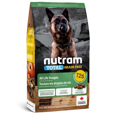 Nutram T26 Total Grain-Free Lamb & lentils Dog - Сухий беззерновий корм з ягням і сочевицею для собак різних порід на всіх стадіях життя T26_(20kg) фото