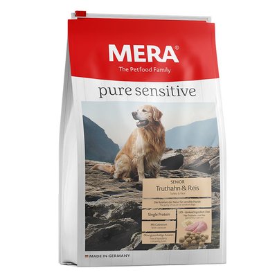 Mera Dog Pure Sensitive Senior Truthahn & Reis 12,5 кг - Сухий корм для собак похилого віку з індичкою та рисом 057050 фото