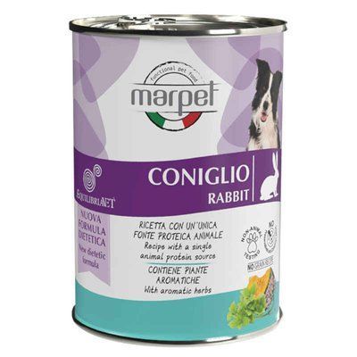 Marpet AequilibriaVET All Breeds Rabbit - Консервированный корм с мясом кролика для взрослых собак различных пород CH12/410 фото