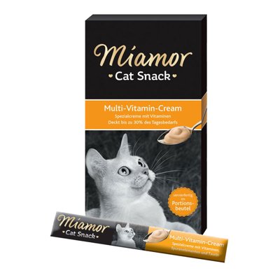 Miamor Cat Snack Multi Vitamin Cream - Ласощі кремові для зміцнення імунної системи у кішок Mi_Multi фото
