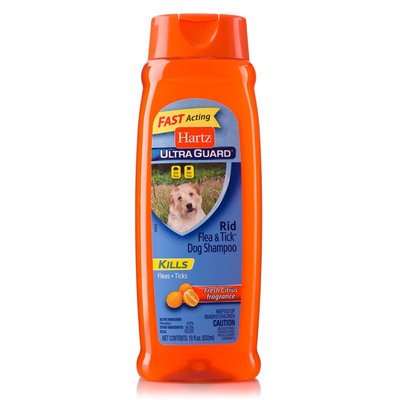 Hartz UltraGuard Rid Flea&Tick Citrus Scent - Шампунь для собак от блох и клещей с ароматом свежего цитруса H02299 фото