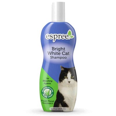 Espree Bright White Cat Shampoo - Відбілюючий і надаючий блиску шампунь для котів білих і світлих забарвлень e00360 фото