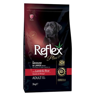 Reflex Plus Adult Dog Medium and Large Breeds Lamb and Rice - Сухий корм з ягням та рисом для собак средніх та великих порід RFX-105 фото