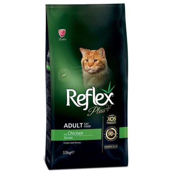 Reflex Plus Adult Cat Chicken 15 кг - Сухий корм із куркою для дорослих котів RFX-403 фото