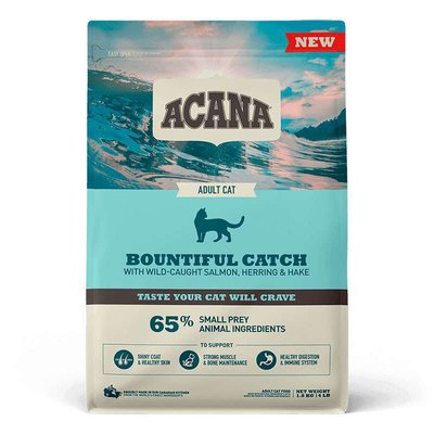 Acana Bountiful Catch – Сухой корм с лососем, форелью и селёдкой для котов a71443 фото