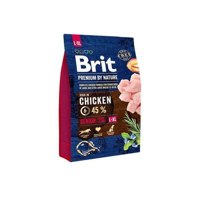 Brit Premium Senior L+XL - Сухой корм с курицей для стареющих собак крупных и гигантских пород 170828/6475 фото
