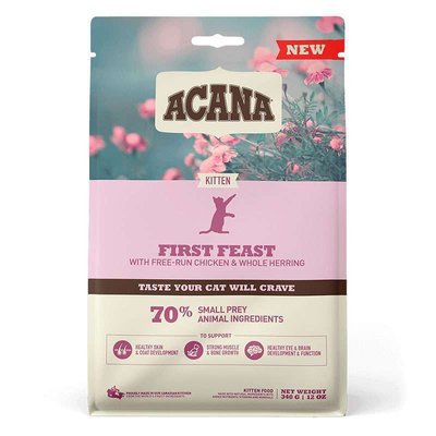 Acana First Feast – Сухий корм з куркою і оселедцем для кошенят a71428 фото