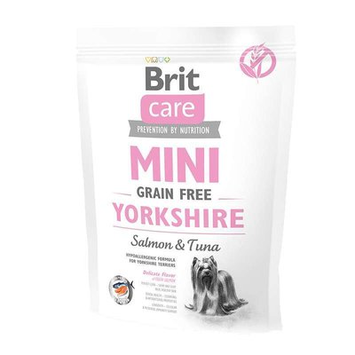 Brit Care Mini Grain Free Yorkshire - Сухий беззерновий корм з лососем і тунцем для собак породи йоркширський тер'єр 170780/0206 фото