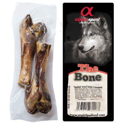 Alpha Spirit Ham Bones Two Half - М'ясна кісточка для собак (2 половинки) 15 см as90066 фото