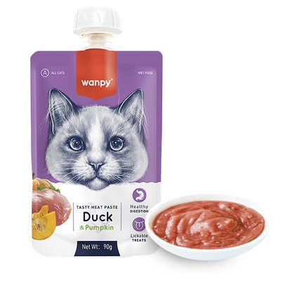 Wanpy Duck & Pumpkin - Крем-суп с уткой и тыквой для котов  RAС-39 фото
