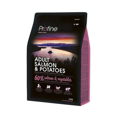 Profine Adult Salmon and Potatoes - Сухий гіпоалергенний корм для дорослих собак з лососем і картоплею 170554/7589 фото
