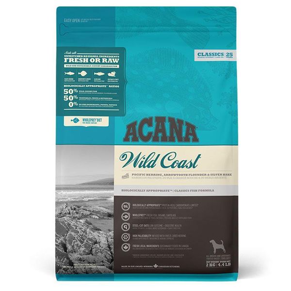 Acana Wild Coast 0,34 кг - Сухой корм с рыбой для собак всех пород на всех стадиях жизни a56234 фото