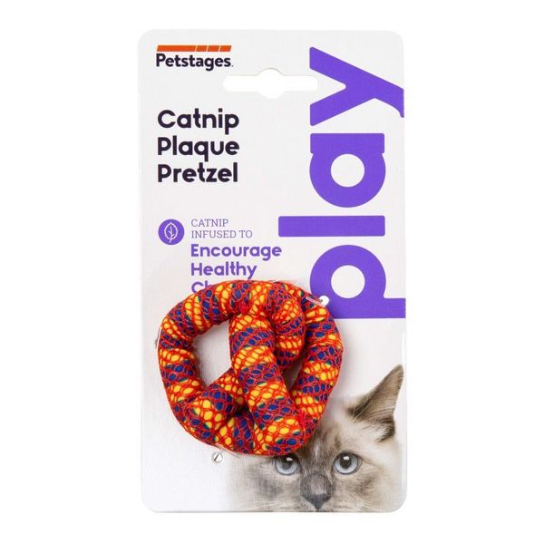 Petstages Catnip Plaque Pretzel– Игрушка Крендель для котов с кошачьей мятой pt333 фото