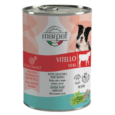 Marpet AequilibriaVET All Breeds Veal - Консервований корм з телятиною для дорослих собак різних порід CH15/410 фото