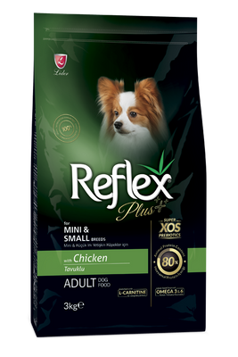 Reflex Plus Junior Dog Mini and Small Breeds Chicken - Сухой корм с курицей для для щенков малых пород RFX-103 фото