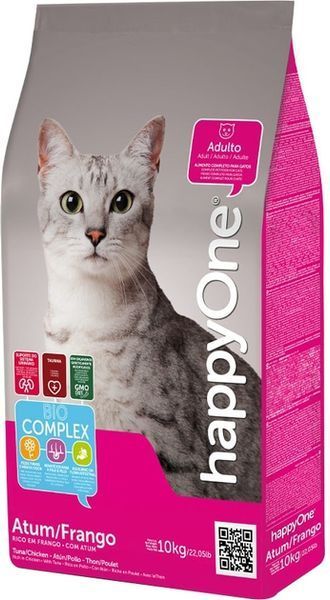 HappyOne Cat Tuna & Chicken 10 кг - Сухий корм з тунцем та куркою для дорослих котів 5600760440037 фото