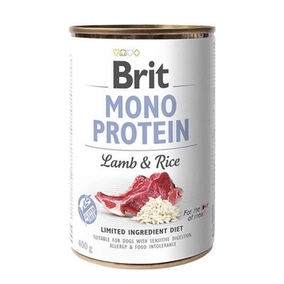Brit Mono Protein Lamb & Rice - Консерви для собак з ягням та рисом 100833/100053/9728 фото