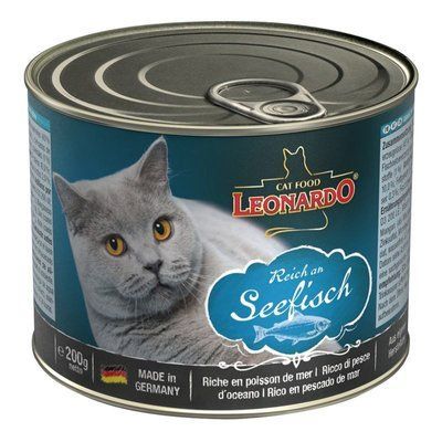 Leonardo Reich an Fish - Консервований корм з океанічною рибою для котів 75610602 фото