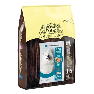Home Food Adult Medium – Гипоаллергенный сухой корм «Форель с рисом» для взрослых собак средних пород 1028016 фото