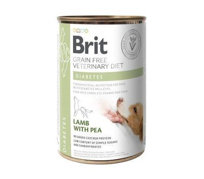 Brit GF Veterinary Diet Dog Diabetes - Вологий корм з ягням для собак із цукровим діабетом 100263/5910 фото