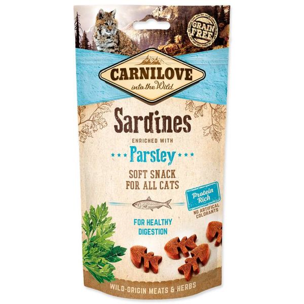 Carnilove Cat Semi Moist Snack - Лакомство c сардиной и петрушкой для котов и кошек 111377/7236 фото