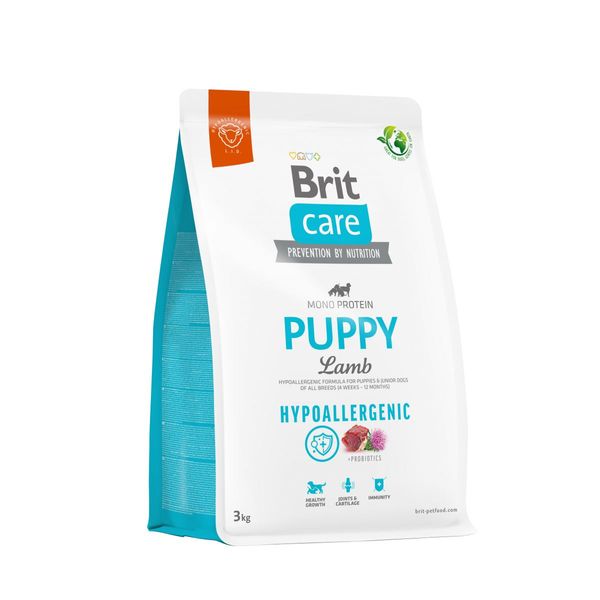 Brit Care Dog Hypoallergenic Puppy - Сухий гіпоалергенний корм для цуценят всіх порід з ягням 172212 фото