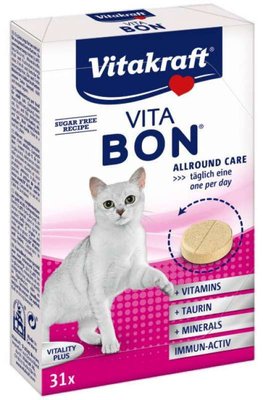 Vitakraft Vita-Bon Vitality Adult Cat - Мультивитаминный комплекс для котов 24033 фото