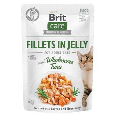 Brit Care Fillets in Jelly Wholesome Tuna - Вологий корм з тунцем для котів 100533/0556 фото