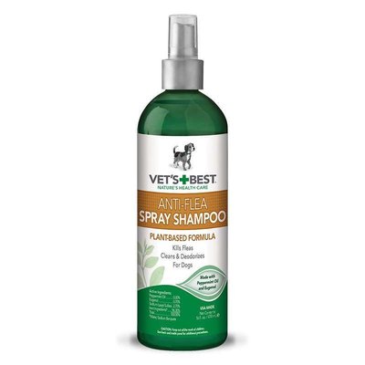 VET`S BEST Anti-Flea Easy Spray Shampoo - Шампунь-спрей от блох для собак vb10347 фото