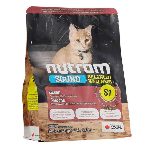 Nutram S1 Sound Balanced Wellness Kitten - Сухой корм с курицей и лососем для котят S1_(340g) фото