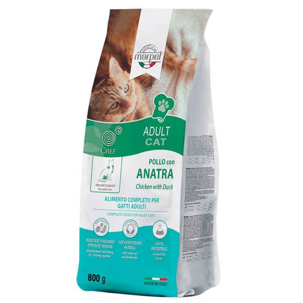 Marpet Chef Adult Cat Chicken & Duck – Сухий корм з куркою та качкою для котів GB112/008 фото