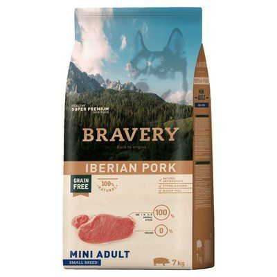 Bravery Iberian Pork Mini Adult 7 кг - Сухой корм с иберийской свининой для взрослых собак мелких пород 04PE007000.0004.0060 фото