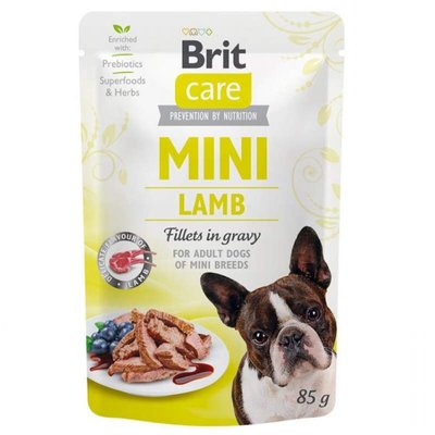 Brit Care Mini Lamb - Вологий корм з ягням для собак дрібних і міні-порід 100910/100215/4401 фото