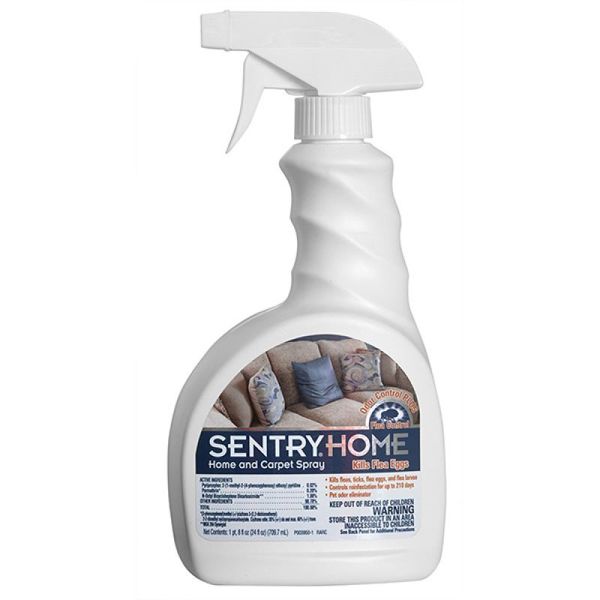 Sentry Home and Carpet Flea and Tick Spray - Спрей Сентрі від бліх і кліщів у приміщенні 24101 фото