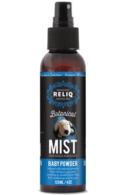 Reliq Botanical Mist-Baby Powder - Спрей-одеколон с ароматом детской присыпки для ухода и увлажнения шерсти собак M120--BPD фото