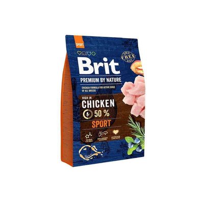 Brit Premium Sport - Сухой корм с курицей для активных собак 170847/6666 фото