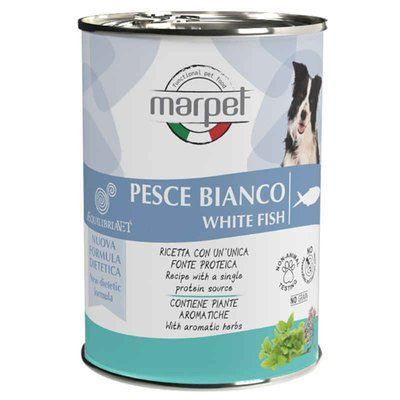 Marpet AequilibriaVET All Breeds White Fish- Консервированный корм с мясом белой рыбы для взрослых собак различных пород CH34/400 фото