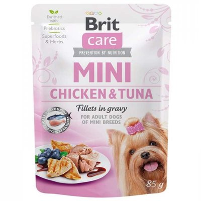 Brit Care Mini Chicken & Tuna - Влажный корм с курицей и тунцом для собак мелких и мини-пород 100912/100217/4425 фото