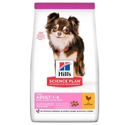 Hill's SP Canine Adult Small & Miniature Light Chicken - Сухий корм з куркою для дорослих собак малих і мініатюрних порід 604320 фото