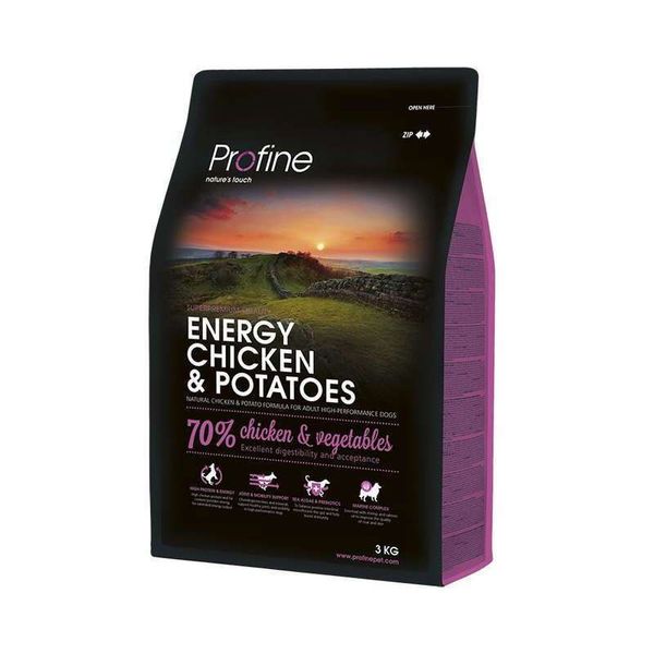 Profine Energy Chicken and Potatoes - Сухий корм для собак з підвищеною активністю з куркою і картоплею 170544/7480 фото