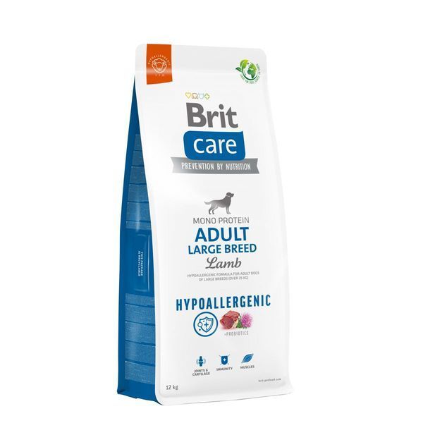 Brit Care Dog Hypoallergenic Adult Large Breed 12 кг - Сухий гіпоалергенний корм з ягням для дорослих собак великих порід 172222 фото