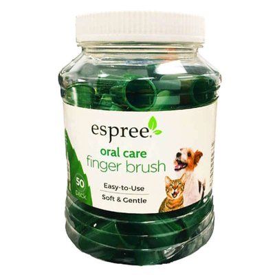 Espree Natural Oral Care Finger Brush - Набір щіток для догляду за зубами котів і собак e03089 фото