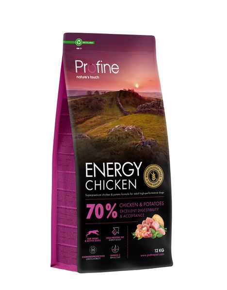 Profine Energy Chicken and Potatoes - Сухий корм для собак з підвищеною активністю з куркою і картоплею 173072 фото