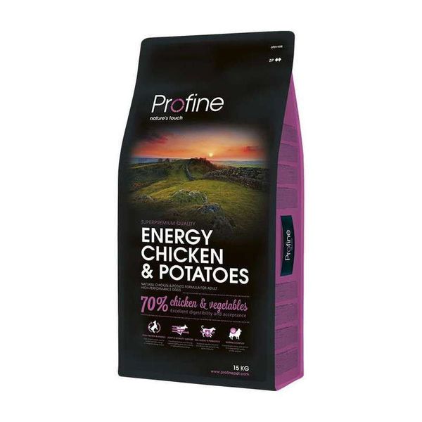 Profine Energy Chicken and Potatoes - Сухий корм для собак з підвищеною активністю з куркою і картоплею 170543/7473 фото