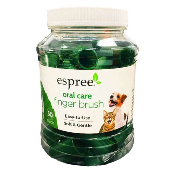 Espree Natural Oral Care Finger Brush - Набор щеток для ухода за зубами кошек и собак e03089 фото