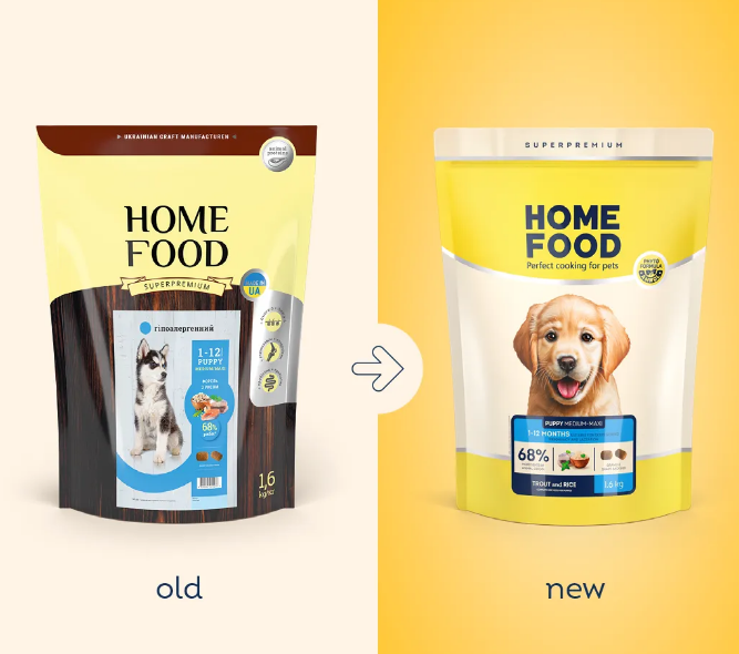 Home Food Puppy Medium/Maxi - Гіпоалергенний сухий корм «Форель з рисом» для цуценят собак середніх та великих порід 2028016 фото