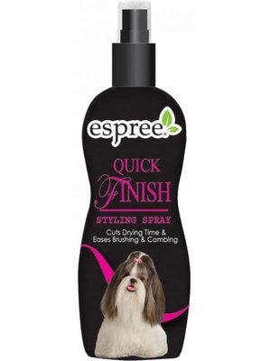 Espree Quick Finish Styling Spray - Косметическое средство для сокращения времени высыхания, легкого расчесывания и комбинированной укладки шерсти собак и котов e00039 фото