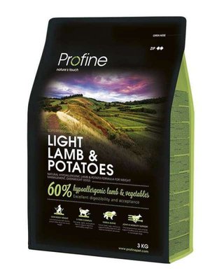 Profine Light Lamb and Potatoes - Сухий гіпоалергенний корм для контролю ваги собак з ягням і картоплею 170552/7565 фото