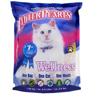 Litter Pearls Wellness - Наполнитель кварцевый для кошачьего туалета 10704 фото